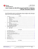 Preview for 1 page of National Semiconductor bq24188 User Manual