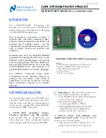 Preview for 1 page of National Semiconductor COP8-PRO-COB1 Quick Start Manual