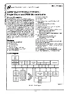 National Semiconductor COP820CJ Manual preview