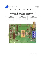 Preview for 1 page of National Semiconductor DAC081C081 User Manual