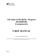 National Semiconductor DS10BR150EVK User Manual предпросмотр