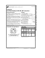 National Semiconductor DS36C278 s and Specifications And Installation Manual preview