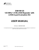 Предварительный просмотр 1 страницы National Semiconductor DS91M125 User Manual