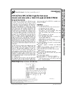 Предварительный просмотр 1 страницы National Semiconductor HPC167064 Specification Sheet