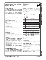 Preview for 1 page of National Semiconductor LM3647 User Manual