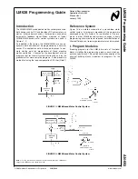 Предварительный просмотр 1 страницы National Semiconductor LM628 Programming Manual