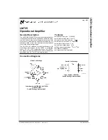 National Semiconductor LM725 Operational preview