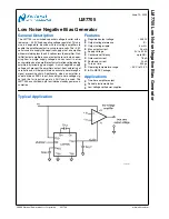 Preview for 2 page of National Semiconductor LM7705 Manual