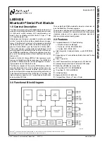 Предварительный просмотр 1 страницы National Semiconductor LMX9838 Manual