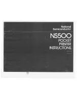 Preview for 1 page of National Semiconductor NS500 Instructions Manual