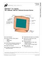 Preview for 1 page of National Semiconductor WebPAD 1.5 User Manual