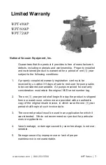 Предварительный просмотр 7 страницы National Vacuum Equipment WPT 480/P Owner'S Manual And Operating Instructions