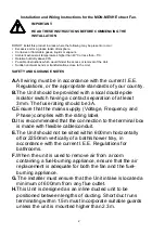 Preview for 2 page of National Ventilation Monsoon MON-MEVH Installation And Wiring Instructions