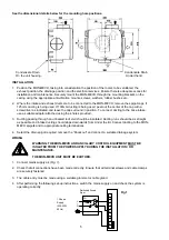 Preview for 5 page of National Ventilation Monsoon MON-MEVH Installation And Wiring Instructions