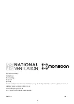 Preview for 8 page of National Ventilation Monsoon UMD PRO Series Installation And Wiring Instructions