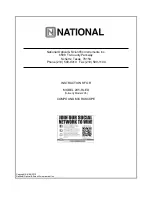 National 205-RLED Instructions Manual preview
