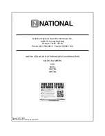 Preview for 1 page of National 400 Instructions Manual