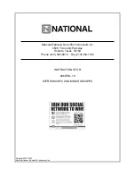 Preview for 1 page of National 460TBL-10 Instructions Manual