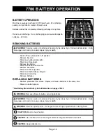 Preview for 12 page of National All Day Battery Ride-On 7700 Instruction Manual