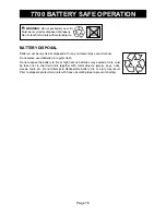 Preview for 15 page of National All Day Battery Ride-On 7700 Instruction Manual