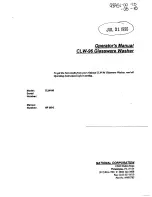 National CLW-96 Operator'S Manual предпросмотр