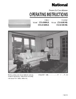 Предварительный просмотр 1 страницы National CS-A125KA Operating Instructions Manual