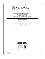 National DC4-211 Instructions Manual preview