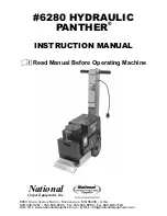 Предварительный просмотр 1 страницы National HYDRAULIC PANTHER 6280 Instruction Manual