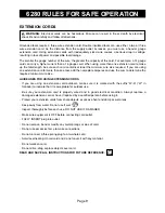 Предварительный просмотр 9 страницы National HYDRAULIC PANTHER 6280 Instruction Manual