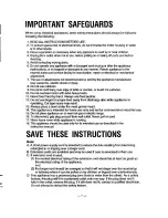 Preview for 3 page of National MK-G20NR-W Operating Instructions Manual