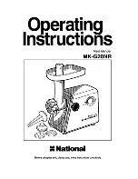 Предварительный просмотр 1 страницы National MK-G20NR Operating Instructions Manual