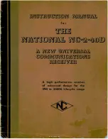 National NC-2-40D Instruction Manual preview