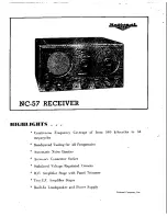 Предварительный просмотр 2 страницы National NC-57 Instruction Manual