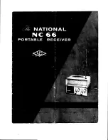 Предварительный просмотр 1 страницы National NC66 Instruction Manual