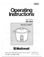 Preview for 1 page of National Rice-O-Mat SR-3NA Operating Instructions Manual