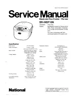 National SR-IHSF18N Service Manual preview
