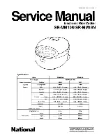 Предварительный просмотр 1 страницы National SR-MM10N Service Manual