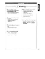 Preview for 5 page of National SR-PRA18N Operating Instructions Manual