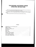 Предварительный просмотр 3 страницы National SX-2500R Operating Instructions Manual