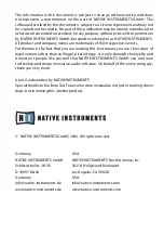 Предварительный просмотр 2 страницы Native Instruments DRUMS OverKILL Operation Manual