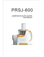 Native juicer PRSJ-600 User Manual preview