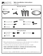 Native Trails Chalet Table Installation Instructions preview