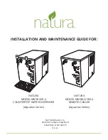 Preview for 1 page of NATURA NWSB SER.4 Installation And Maintenance Manual