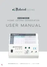 Preview for 1 page of Natural Ozone OZONODE User Manual