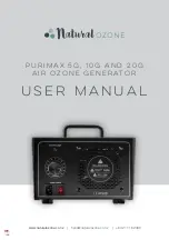 Natural Ozone PURIMAX 10G User Manual preview