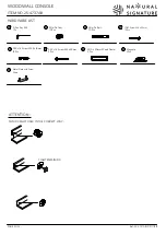 Предварительный просмотр 2 страницы Natural Signature 25-4737AB Assembly Instructions