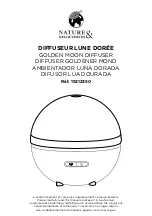 Предварительный просмотр 1 страницы NATURE & DECOUVERTES GOLDEN MOON DIFFUSER Manual