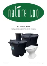 Preview for 1 page of NATURE LOO CLASSIC 850 Installation And Operation Manual