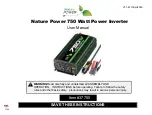 Preview for 1 page of Nature Power 37750 User Manual