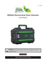 Preview for 1 page of Nature Power 40500 User Manual